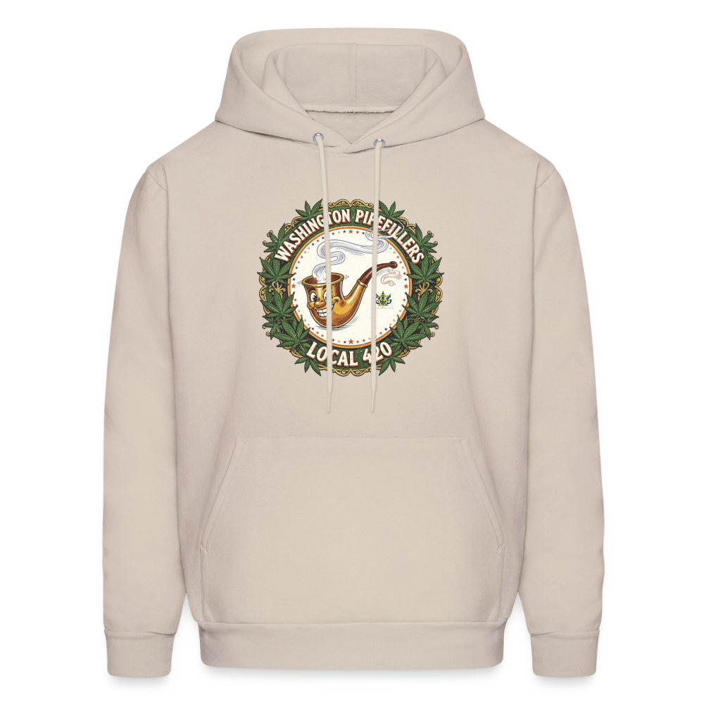 WASHINGTON PIPEFILLERS LOCAL 420 Men's Hoodie - Sand