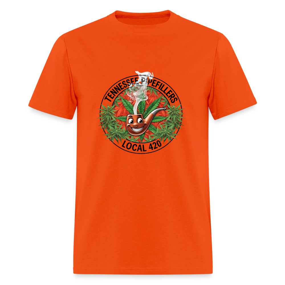 TENNESSEE PIPEFILLERS LOCAL 420 Men's T-Shirt - orange
