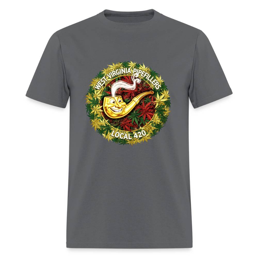 WEST VIRGINIA PIPIEFILLERS LOCAL 420 Men's T-Shirt - charcoal