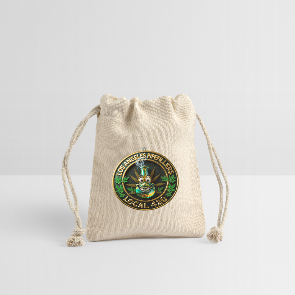 LOS ANGELES PIPEFILLERS LOCAL 420 F/B DESIGNS Reusable Gift Bag - Natural