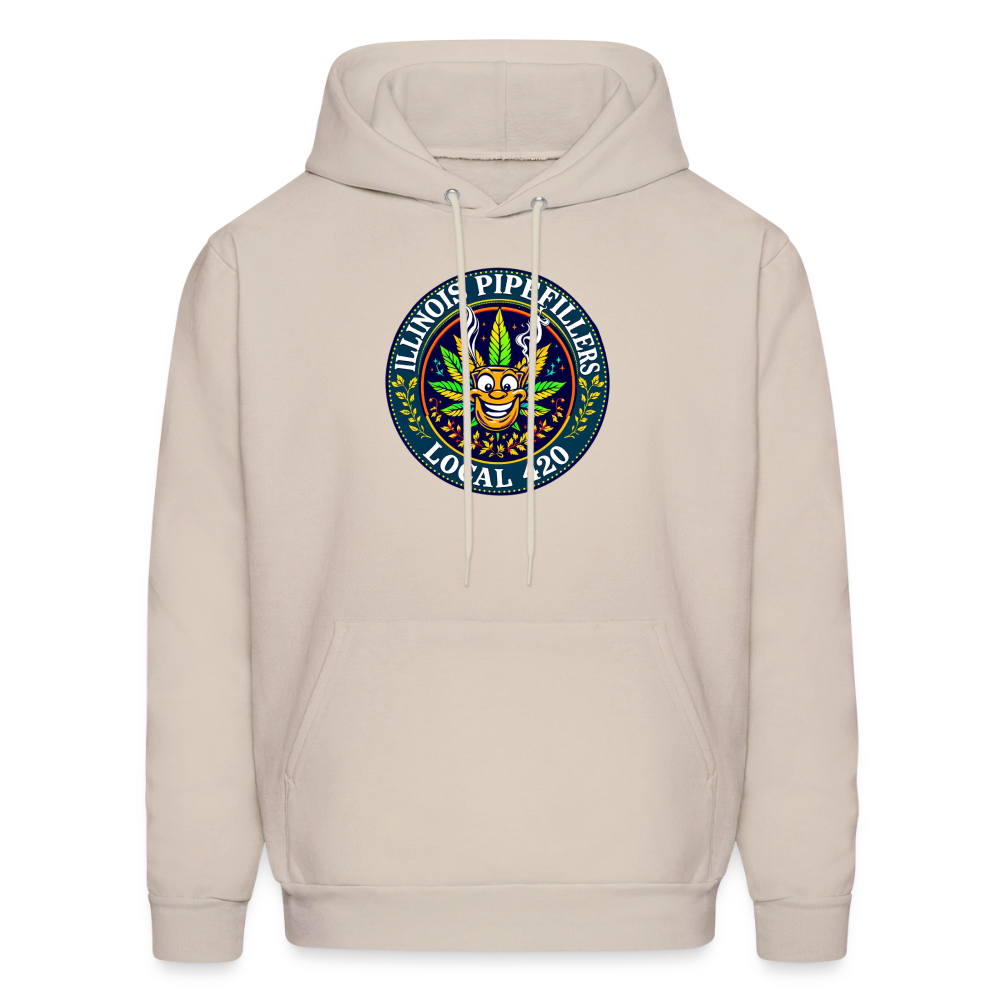 ILLINOIS PIPEFILLERS LOCAL 420 Men's Hoodie - Sand