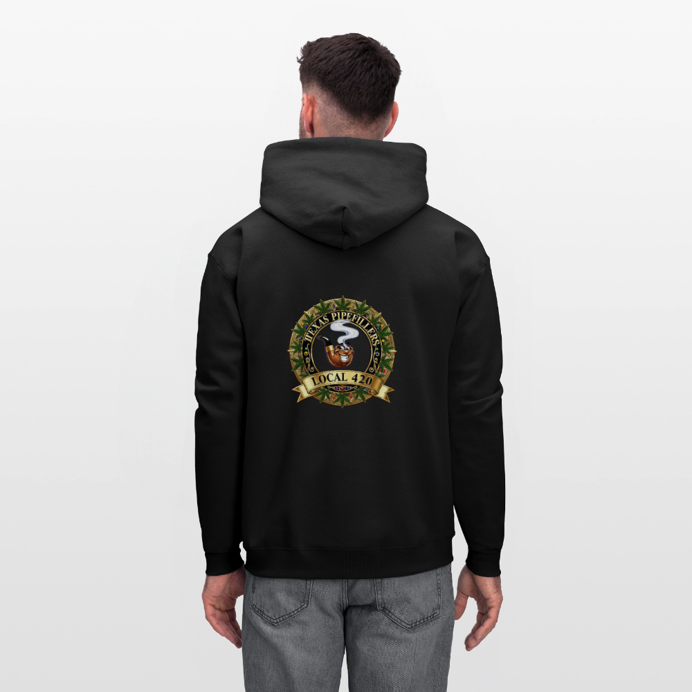 TEXAS PIPEFILLERS LOCAL 420 F/B DESIGN Men's Hoodie - black