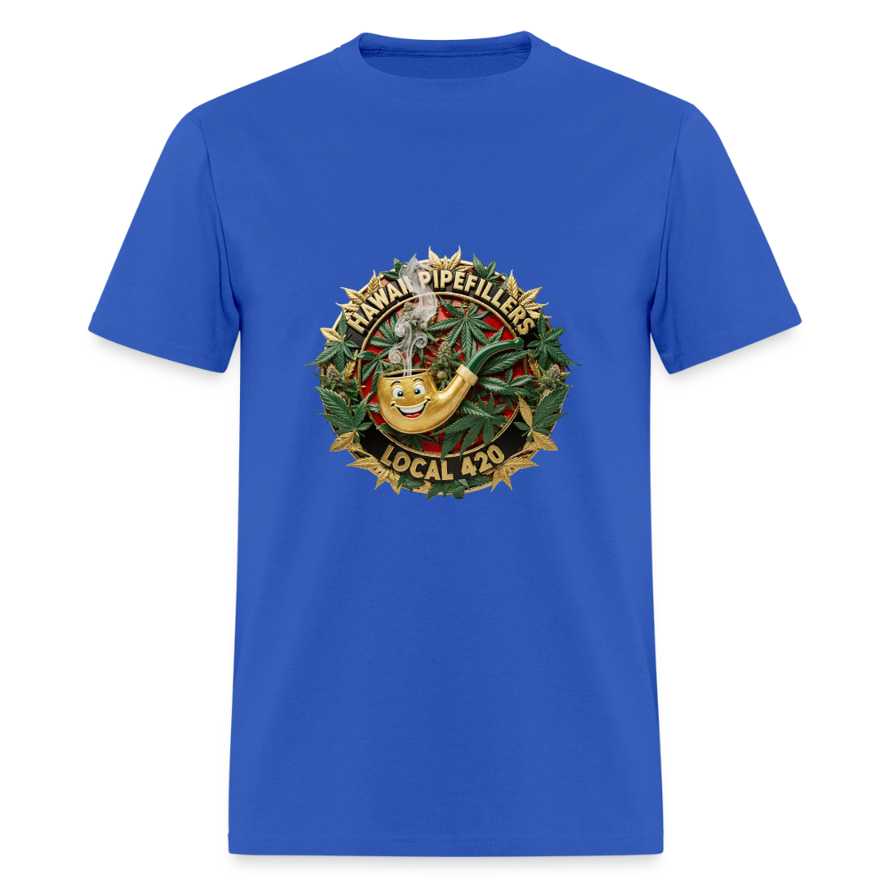 HAWAII PIPEFILLERS LOCAL 420 Men's T-Shirt - royal blue