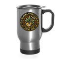 OKLAHOMA PIPEFILLERS LOCAL 420 14oz Stainless Steel Travel Mug - silver
