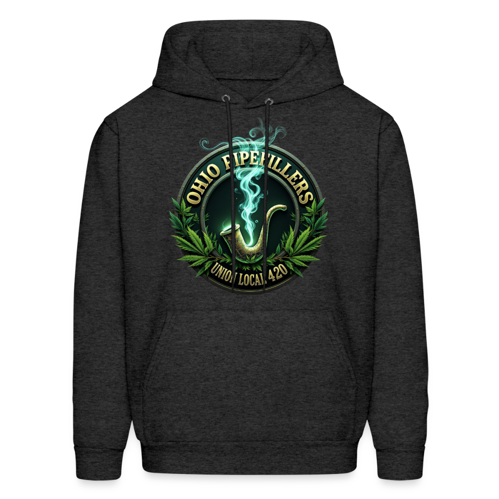 OHIO PIPEFILLERS UNION LOCAL 420 F/B DESIGNS Men's Hoodie - charcoal grey