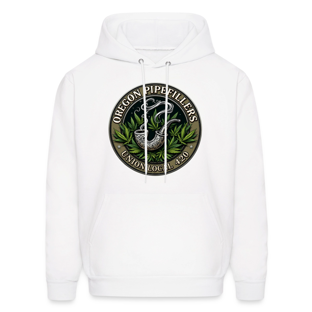 OREGON PIPEFILLERS LOCAL 420 Men's Hoodie - white