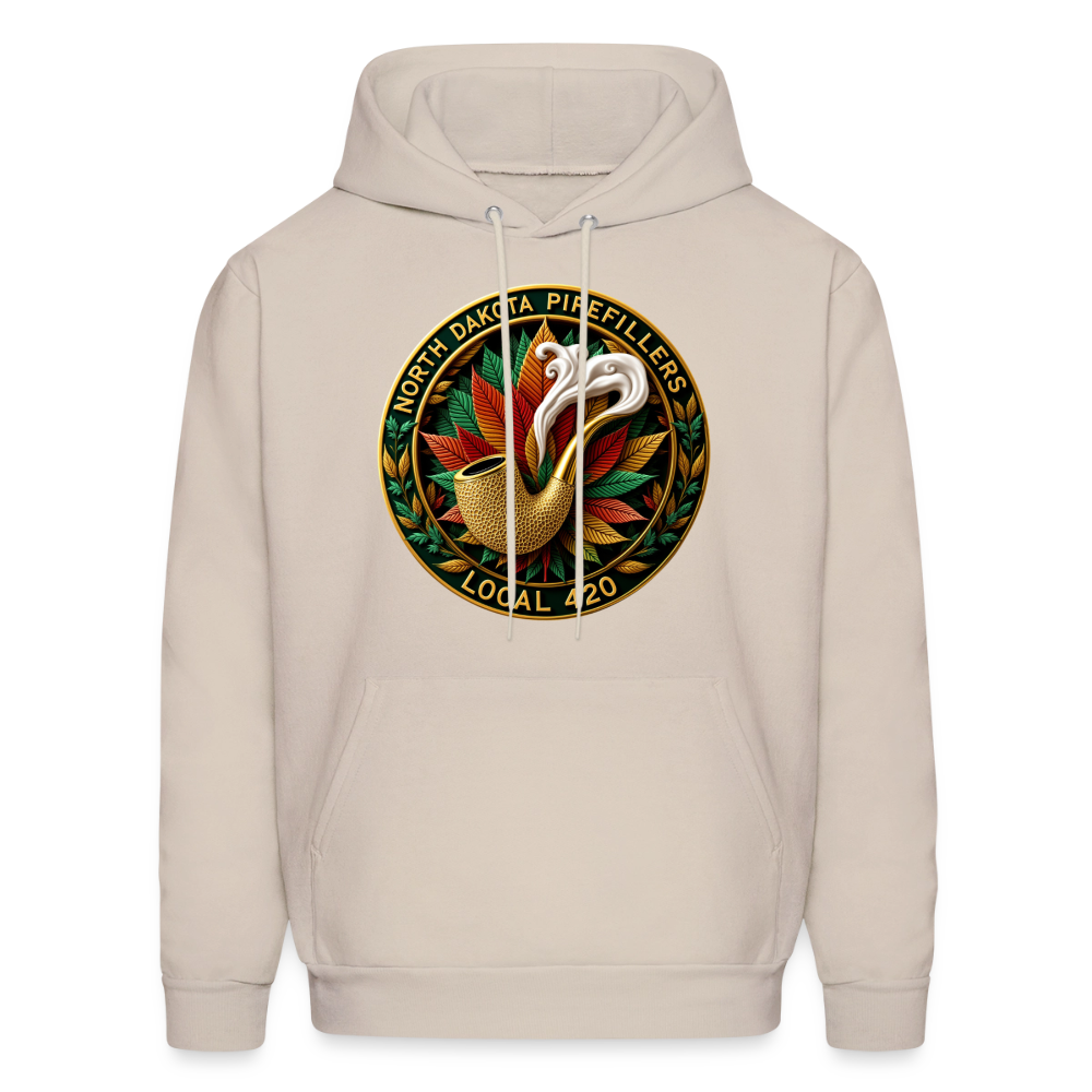 NORTH DAKOTA PIPEFILLERS LOCAL 420 Men's Hoodie - Sand