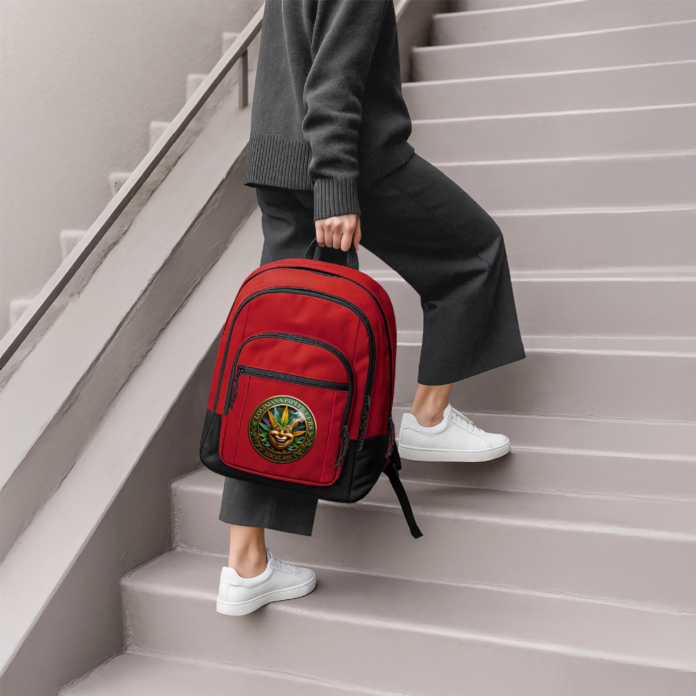 LOUISIANA PIPEFILLERS LOCAL 420 Basic Backpack - red