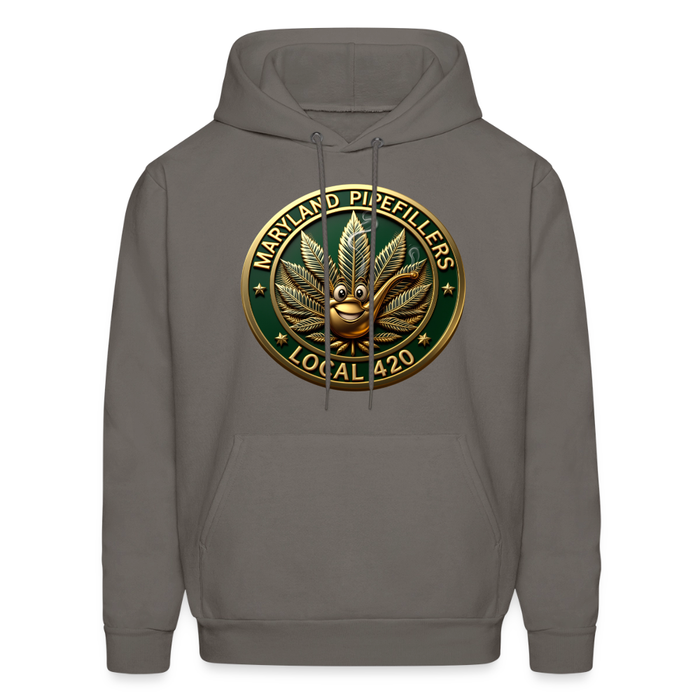 MARYLAND PIPEFILLERS LOCAL 420 Men's Hoodie - asphalt gray