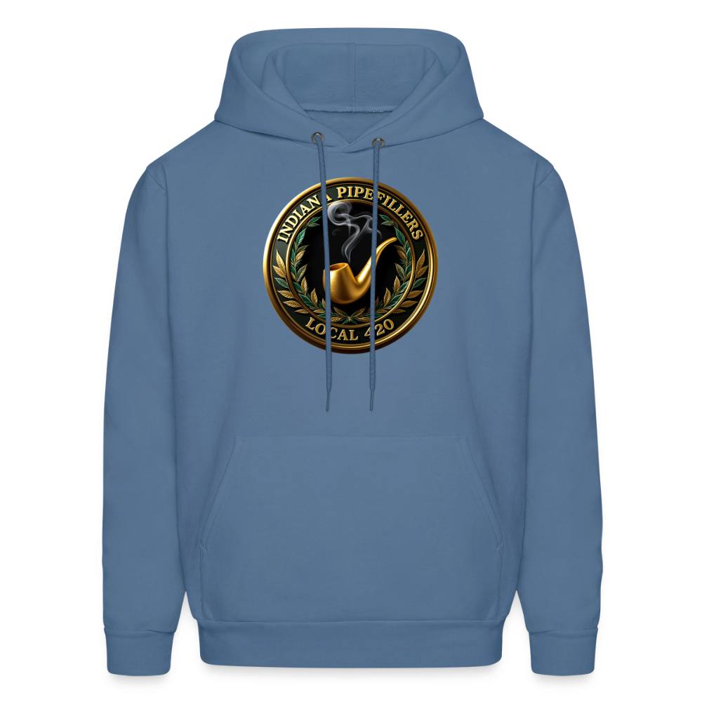 INDIANA PIPEFILLERS LOCAL 420 F/B DESIGN Men's Hoodie - denim blue