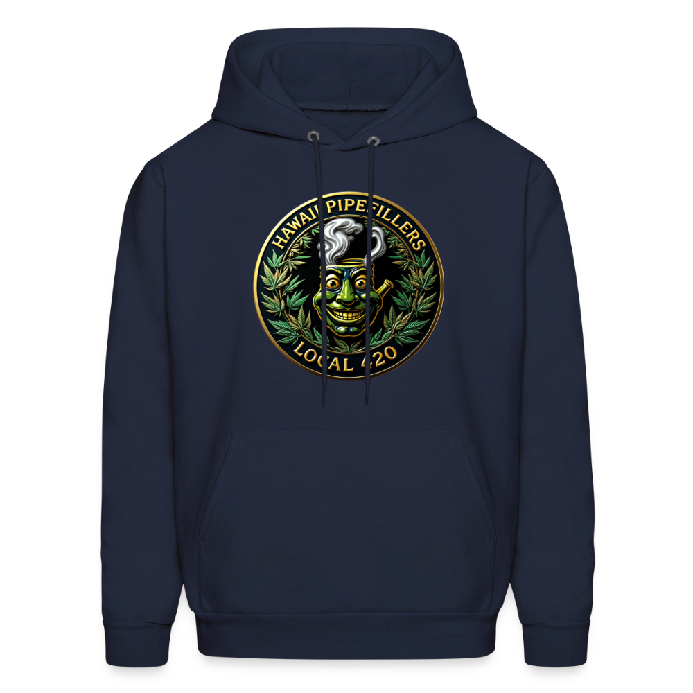 HAWAII PIPEFILLERS LOCAL 420 F/B DESIGN Men's Hoodie - navy