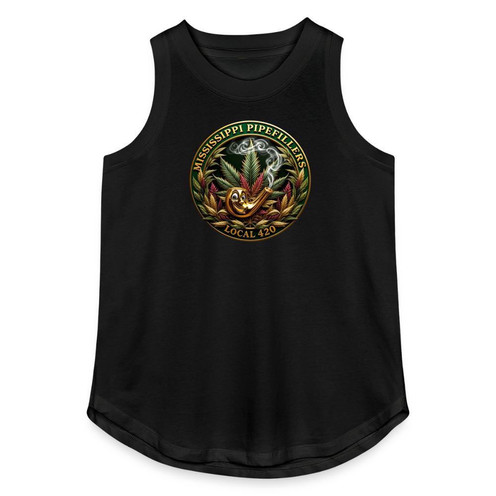 MISSISSIPPI PIPEFILLERS LOCAL 420 Women's Relaxed Tank Top - black