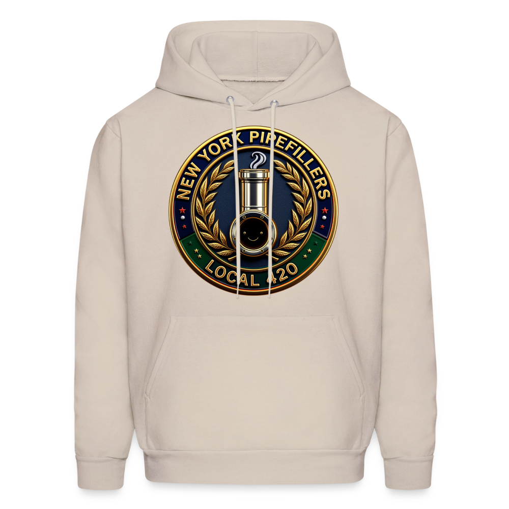 NEW YORK PIPEFILLERS LOCAL 420 F/B DESIGNS Men's Hoodie - Sand