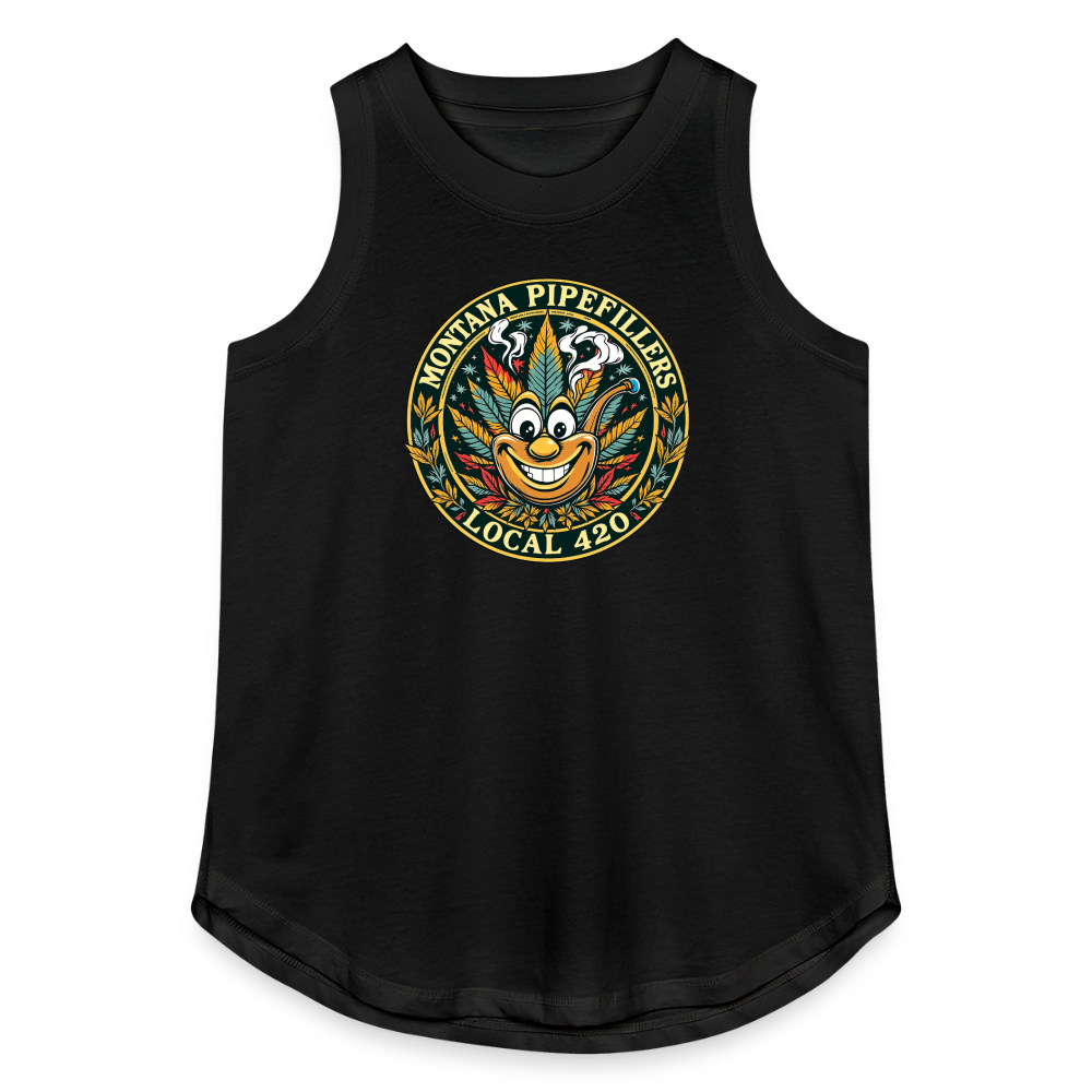 MONTANA PIPEFILLERS LOCAL 420 Women's Relaxed Tank Top - black