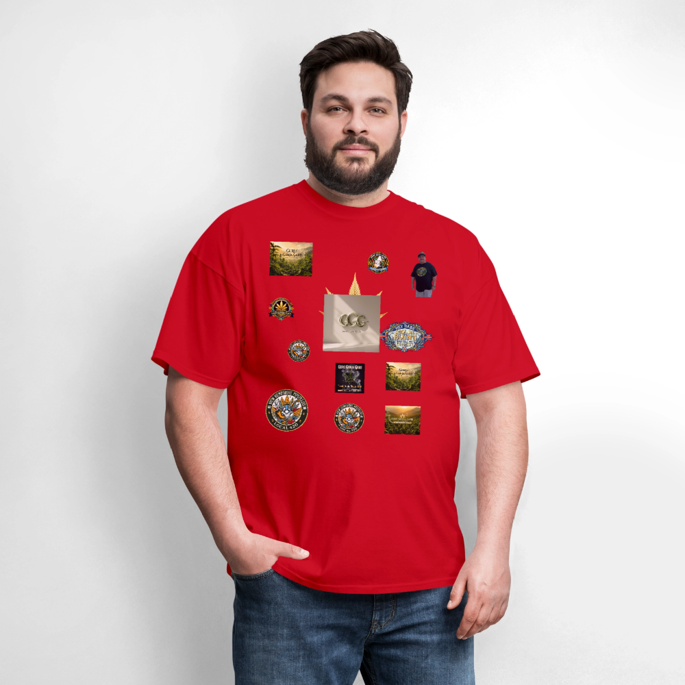 GGG LOGO SHIRT SAMPLES Men's T-Shirt | GILDAN 5000 - red