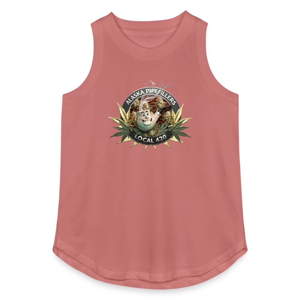 ALASKA PIPEFILLERS LOCAL 420 Women's Relaxed Tank Top - mauve