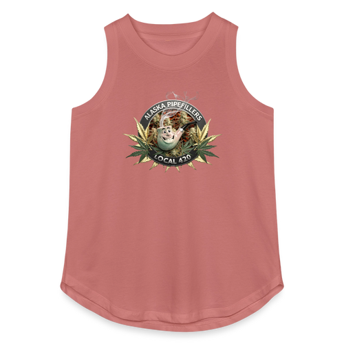 ALASKA PIPEFILLERS LOCAL 420 Women's Relaxed Tank Top - mauve