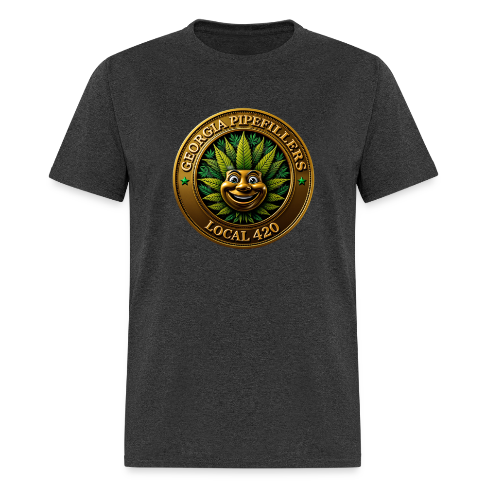 GEORGIA PIPEFILLERS LOCAL 420 Men's T-Shirt - heather black