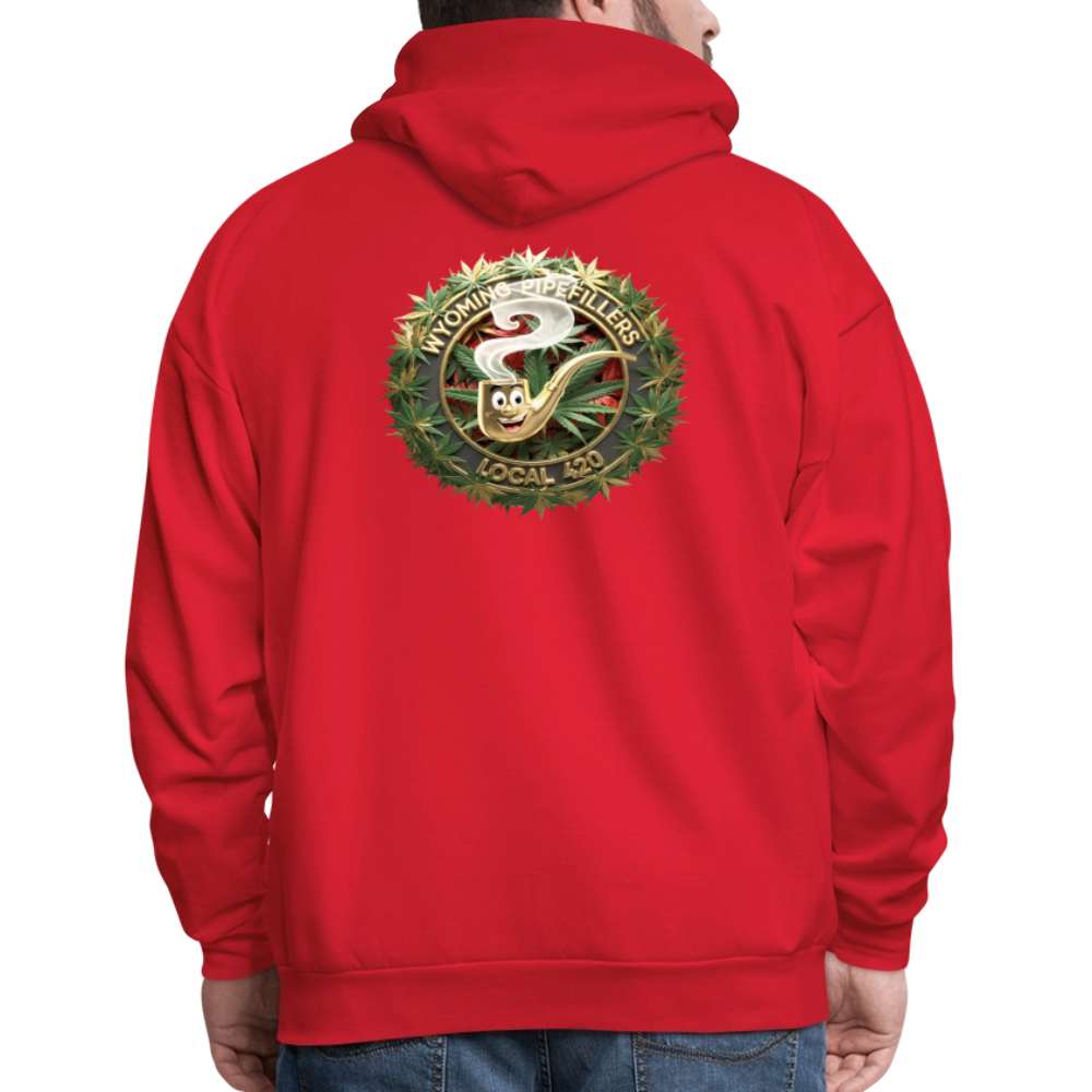 WYOMING PIPEFILLERS LOCAL 420 F/B DESIGN Men's Hoodie - red