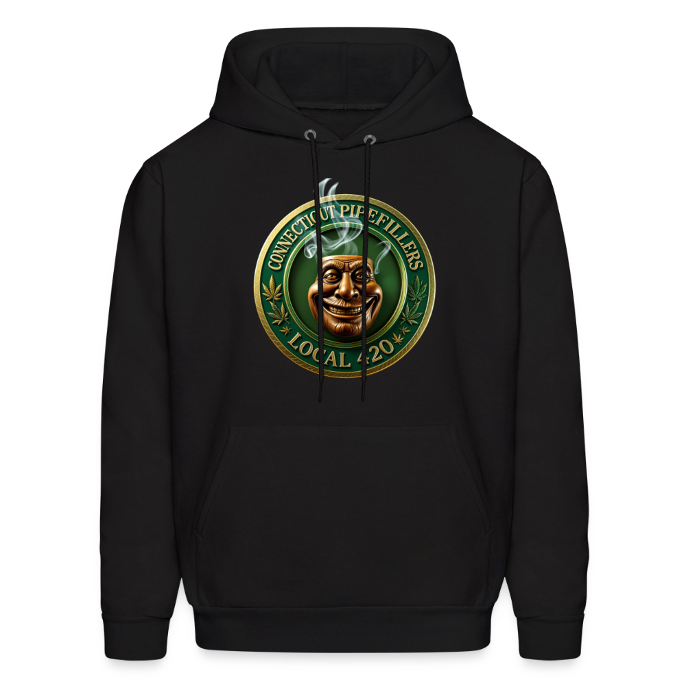 CONNECTICUT PIPEFILLERS LOCAL 420 F/B DESIGN Men's  Hoodie - black