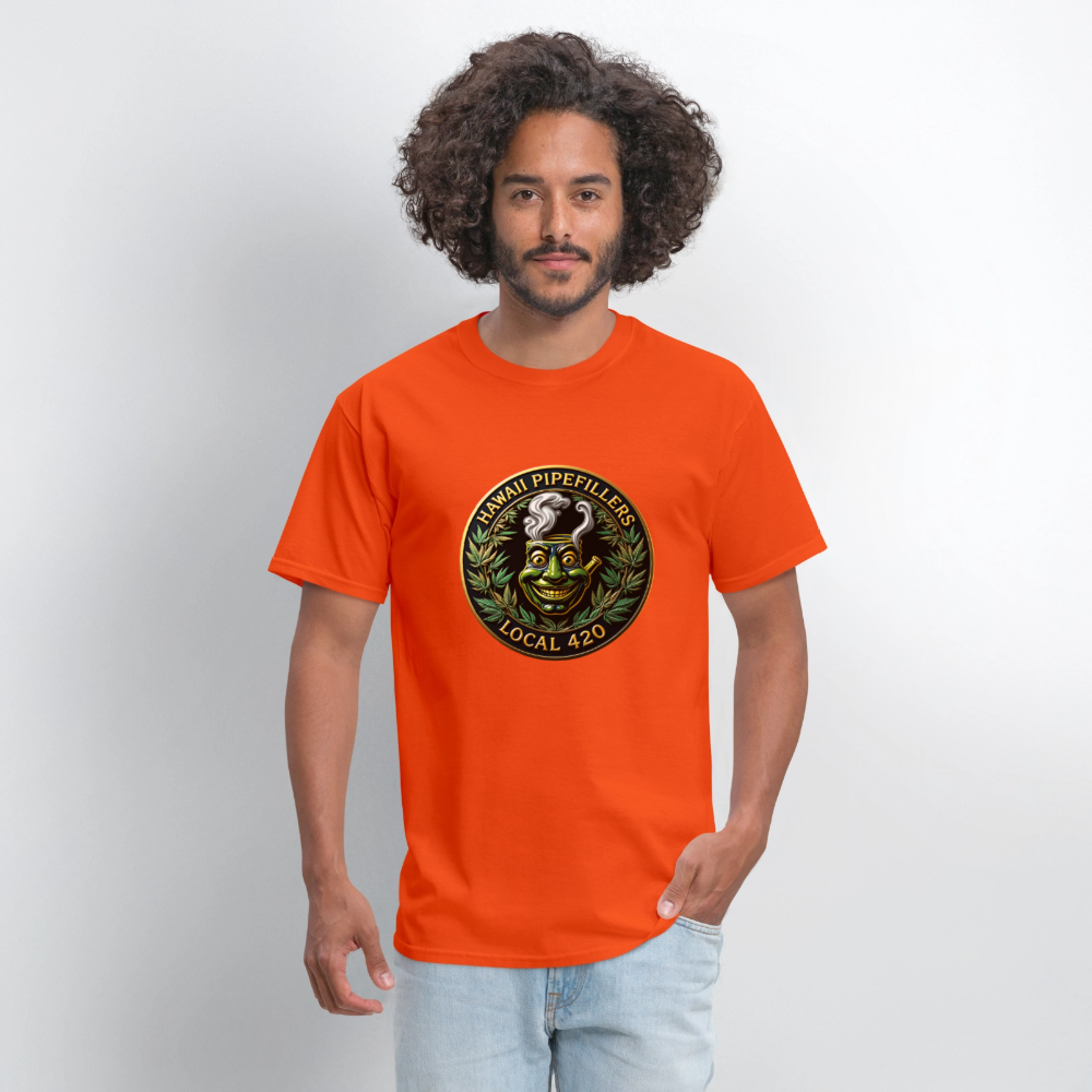 HAWAII PIPEFILLERS LOCAL 420 Men's T-Shirt - orange