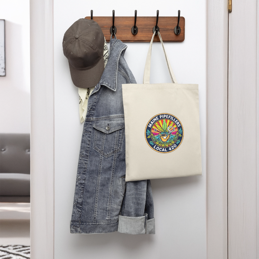 MAINE PIPEFILLERS LOCAL 420 Tote Bag - natural