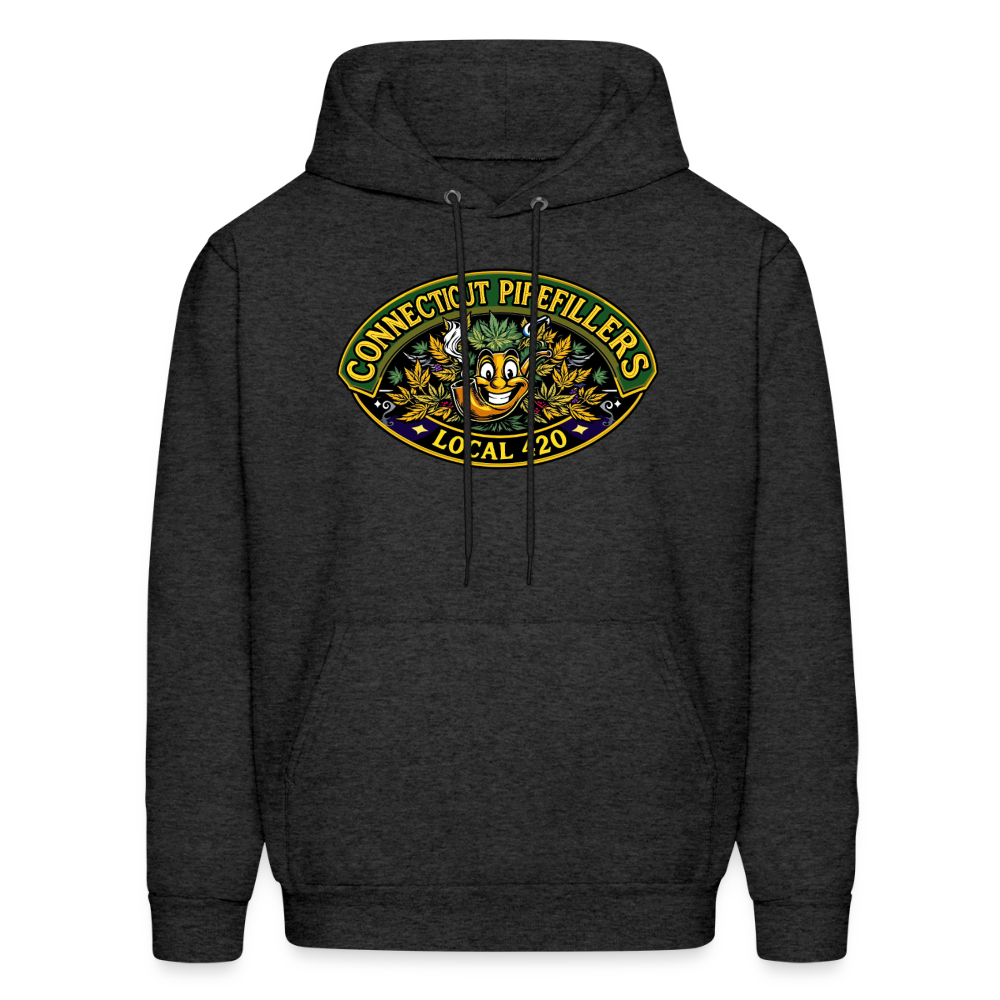 CONNECTICUT PIPEFILLERD LOCAL 420 F/B DESIGN Men's Hoodie - charcoal grey