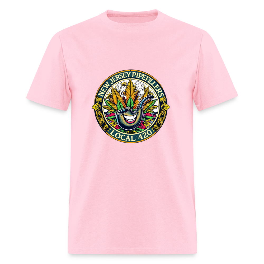 NEW JERSEY PIPEFILLERS LOCAL 420 F/B DESIGN Men's T-Shirt - pink