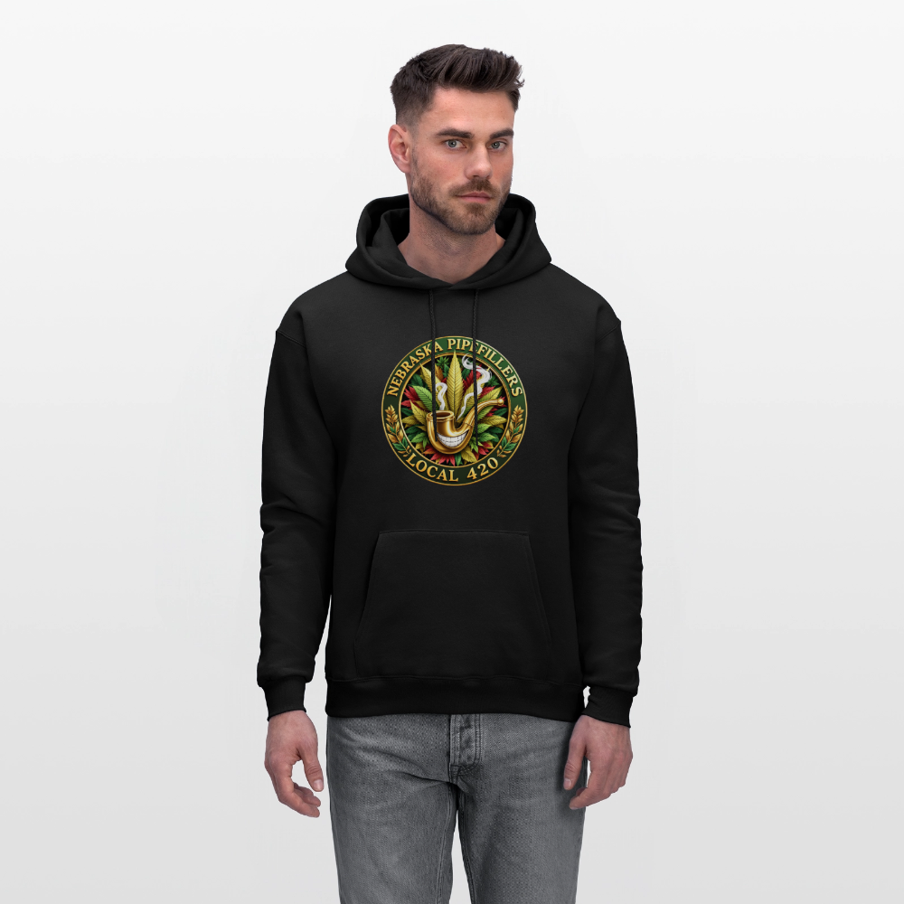 NEBRASKA PIPEFILLERS LOCAL 420 F/B DESIGNS Men's Hoodie - black