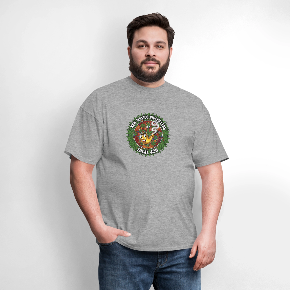 NEW MEXICO PIPEFILLERS LOCAL 420 MEN'S T-Shirt - heather gray