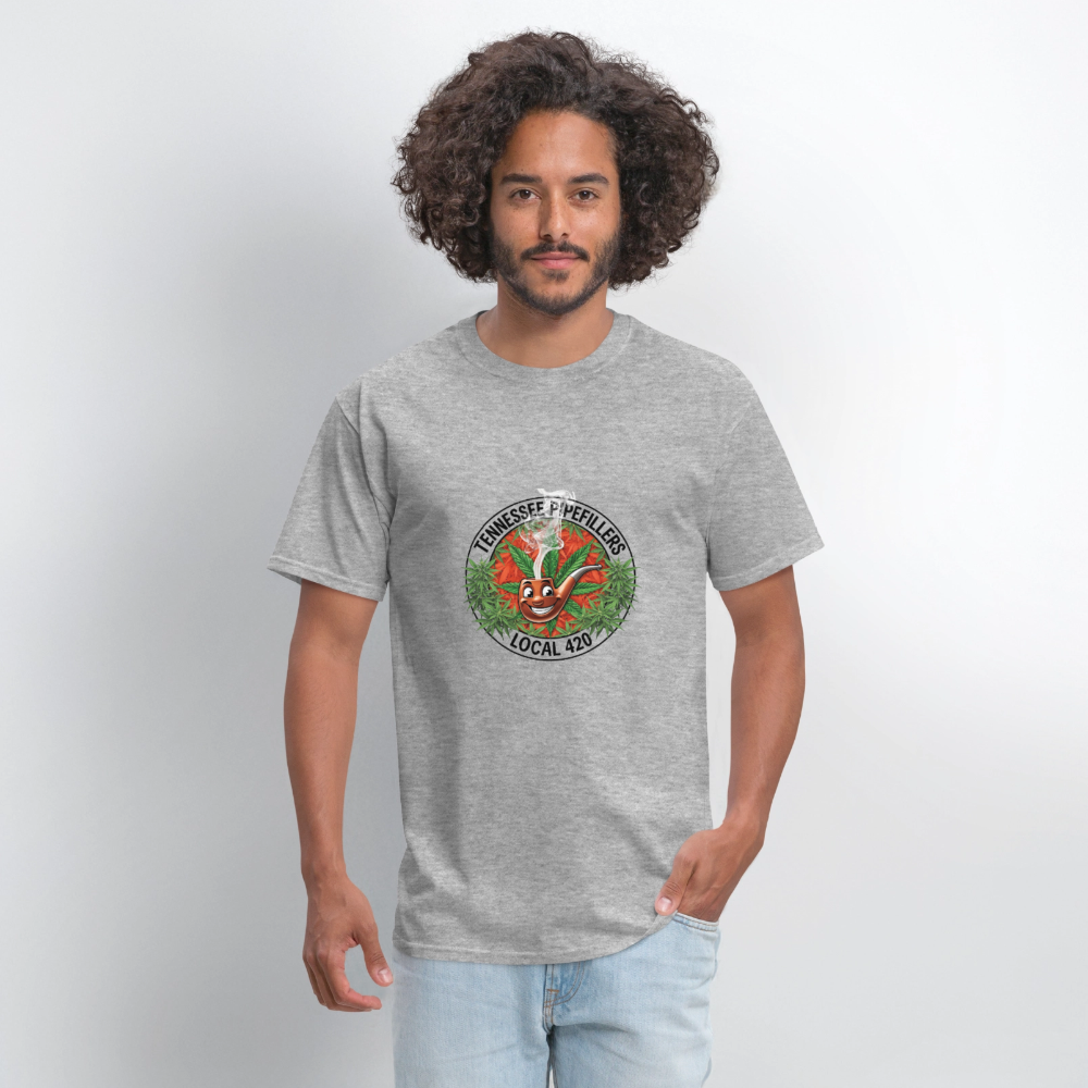 TENNESSEE PIPEFILLERS LOCAL 420 Men's T-Shirt - heather gray