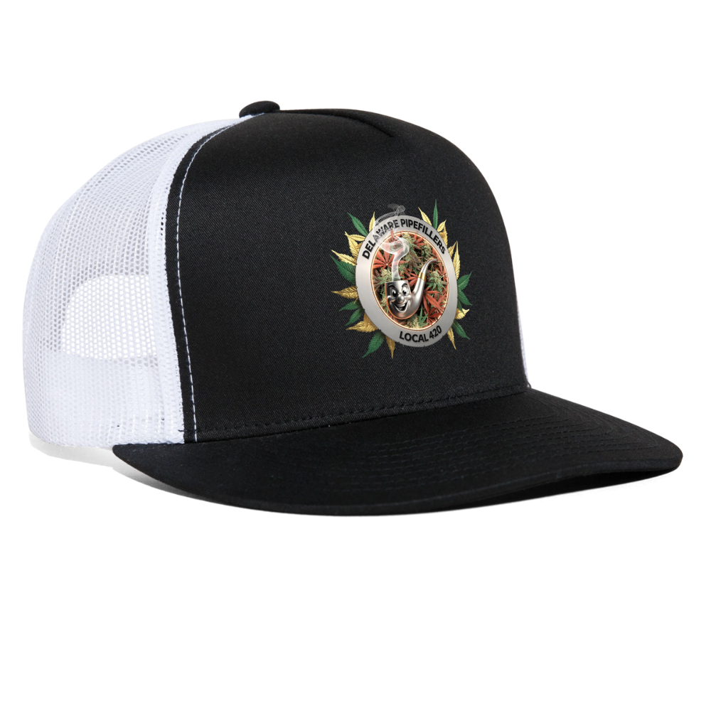 DELAWARE PIPEFILLERS LOCAL 420  Trucker Hat - black/white