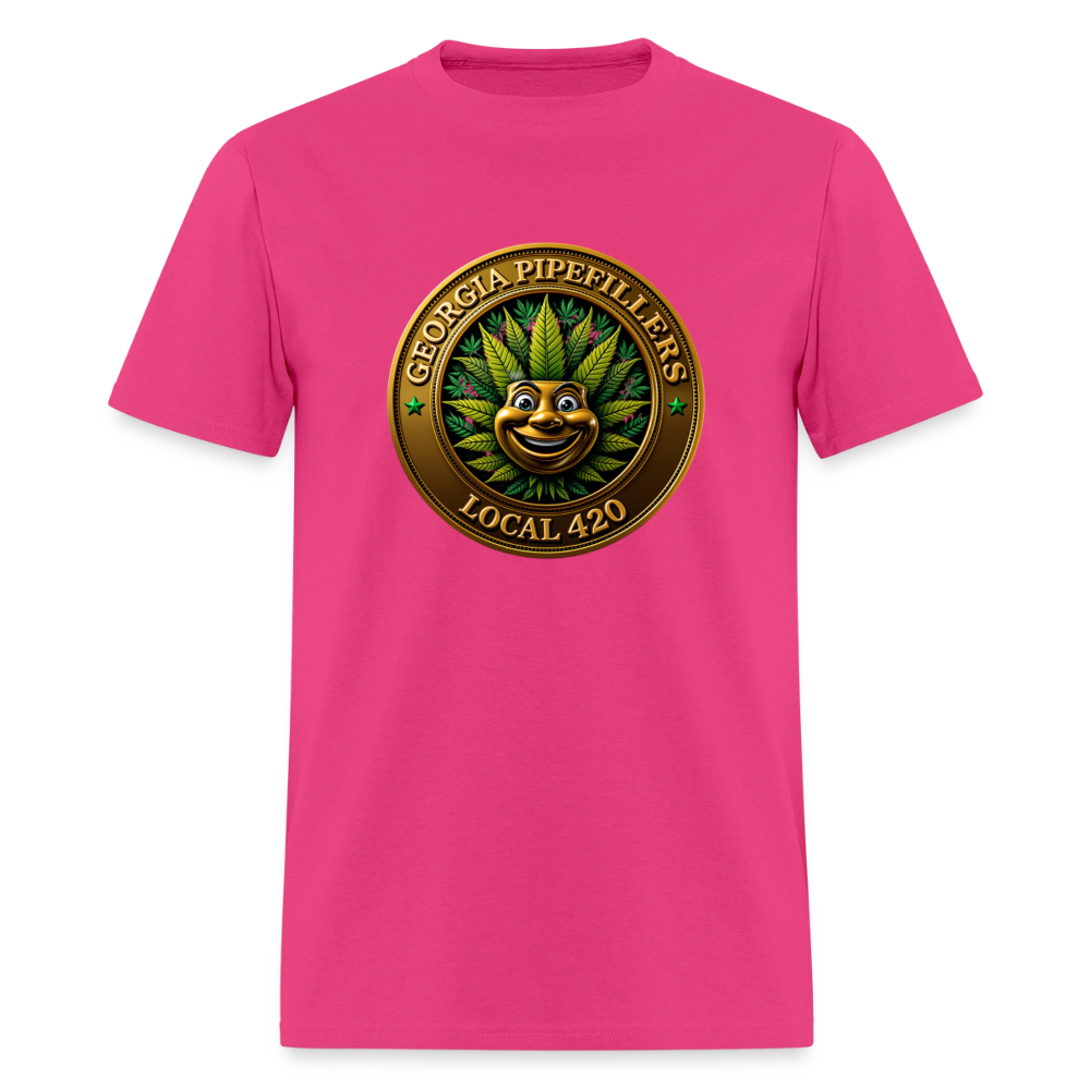 GEORGIA PIPEFILLERS LOCAL 420 Men's T-Shirt - fuchsia