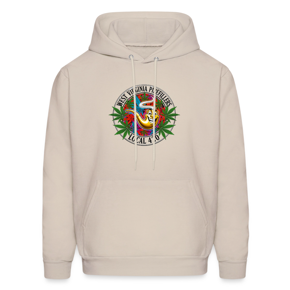 WEST VIRGINIA PIPEFILLERS LOCAL 420 F/B DESIGN  Men's  Hoodie - Sand
