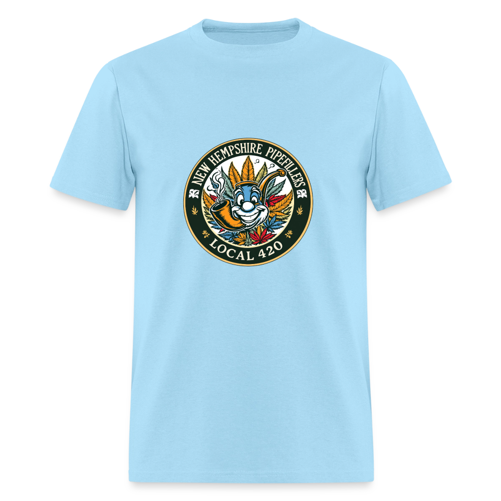 NEW HEMPSHIRE PIPEFILLERS LOCAL 420 Men's T-Shirt - powder blue