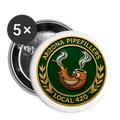 ARIZONIA PIPEFILLERS LOCAL 420 Union Buttons small 1'' (5-pack) - white