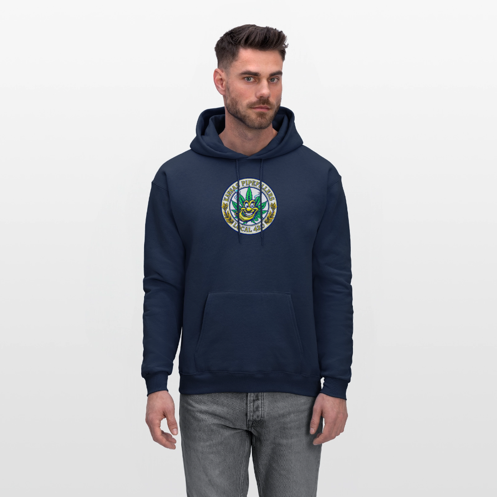KANSAS PIPEFILLERS LOCAL 420 F/B DESIGNS  Men's Hoodie - navy