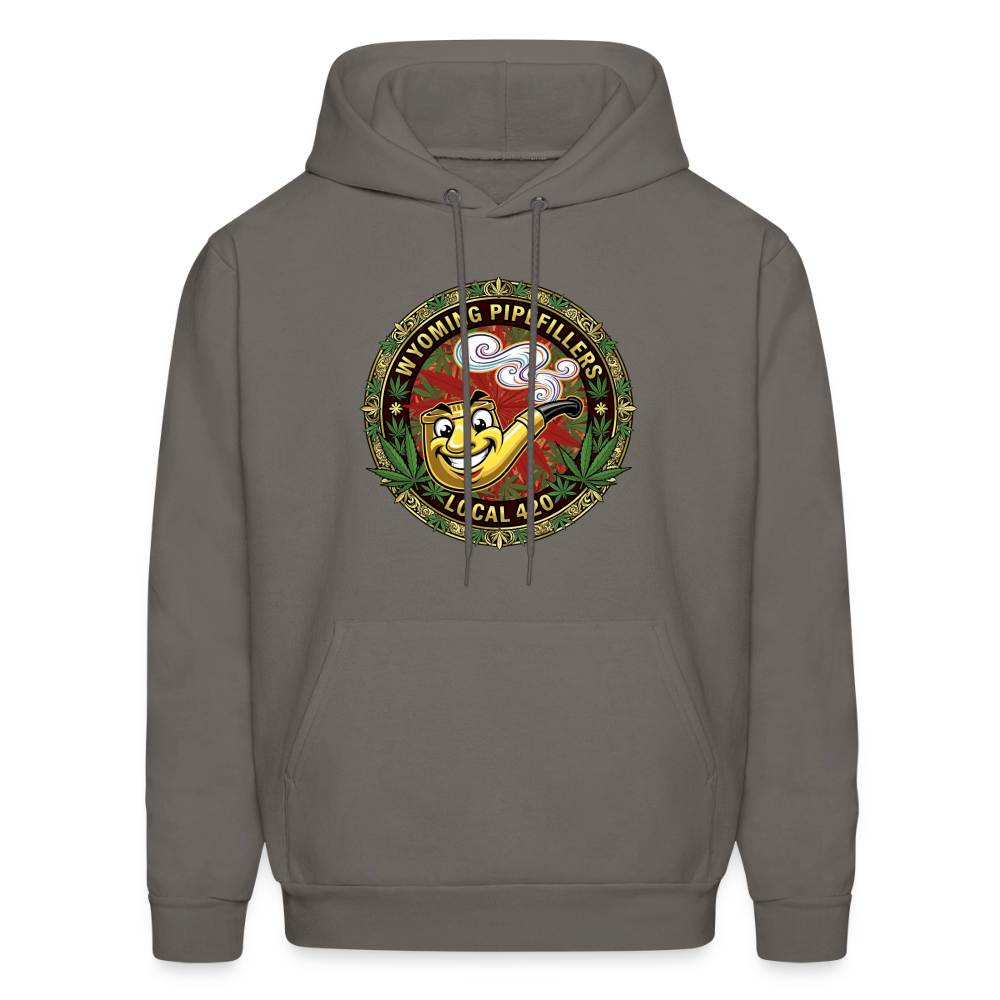 WYOMING PIPEFILLERS LOCAL 420 Men's Hoodie - asphalt gray