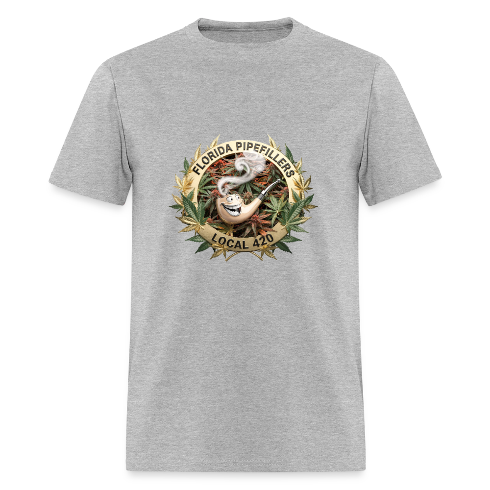 FLORIDA PIPEFILLERS LOCAL 420 Men's T-Shirt - heather gray