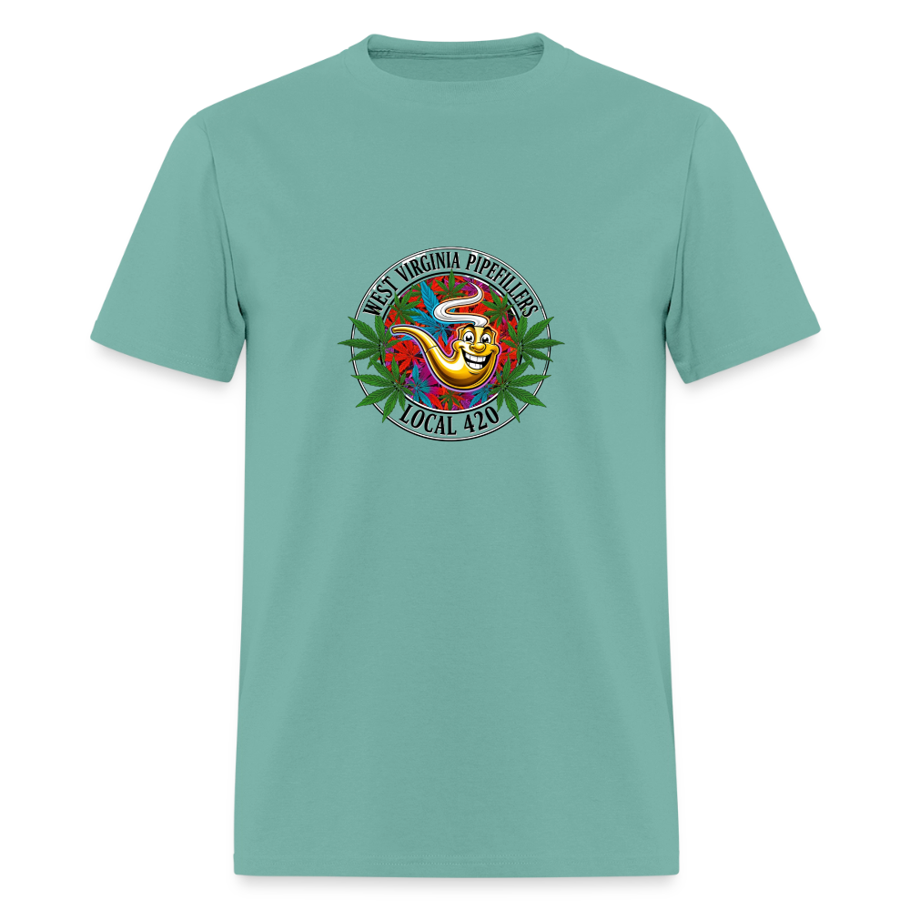 WEST VIRGINIA PIPEFILLERS LOCAL 420 Men's T-Shirt - aquatic