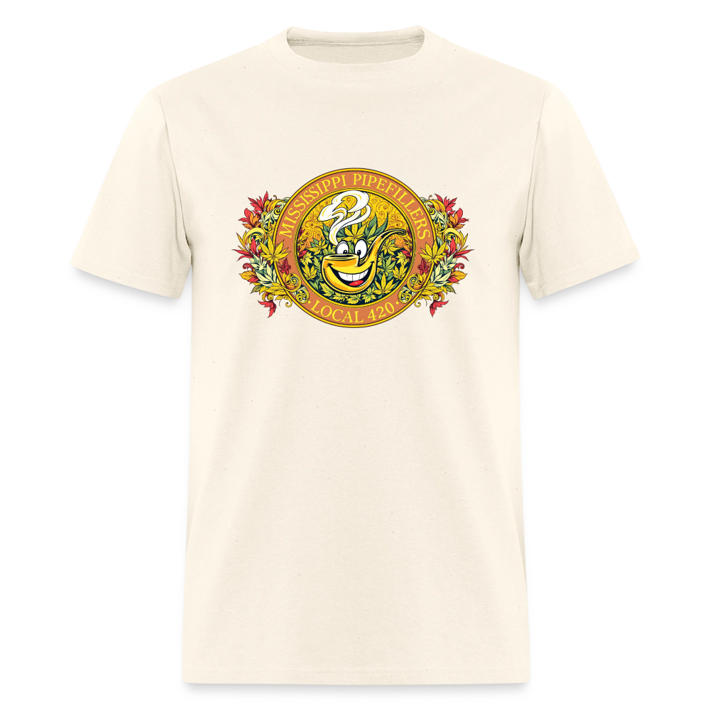 MISSISSIPPI PIPEFILLERS LOCAL 420 F/B DESIGNS Men's T-Shirt - sweet cream heather