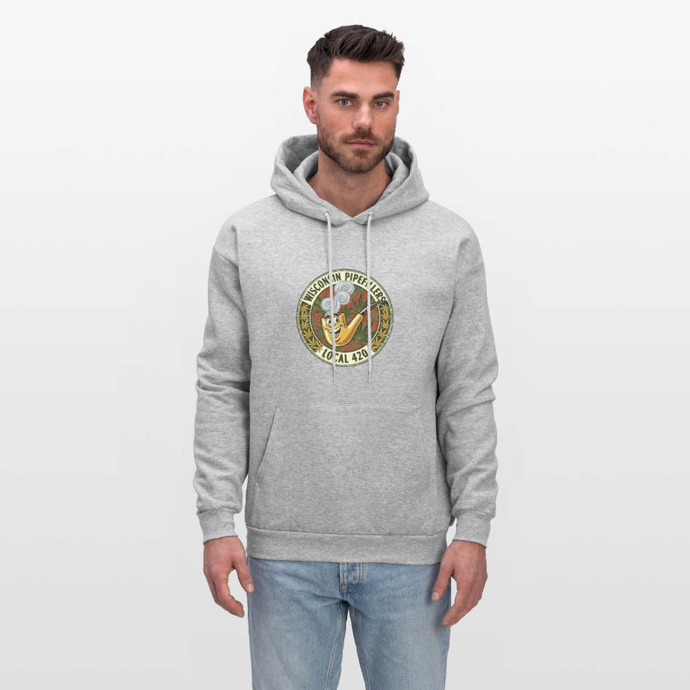 WISCONSIN PIPEFILLERS LOCL 420 Men's Hoodie - heather gray