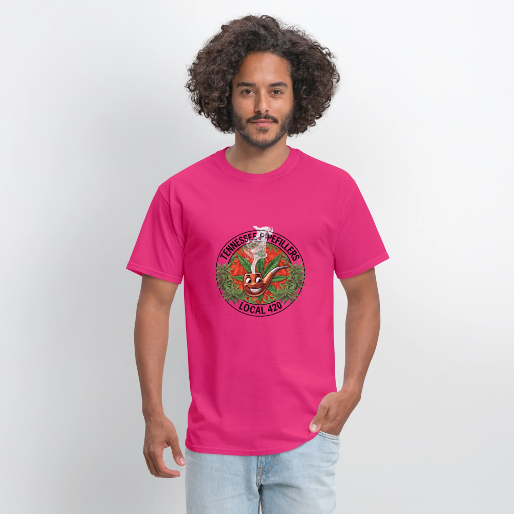TENNESSEE PIPEFILLERS LOCAL 420 Men's T-Shirt - fuchsia