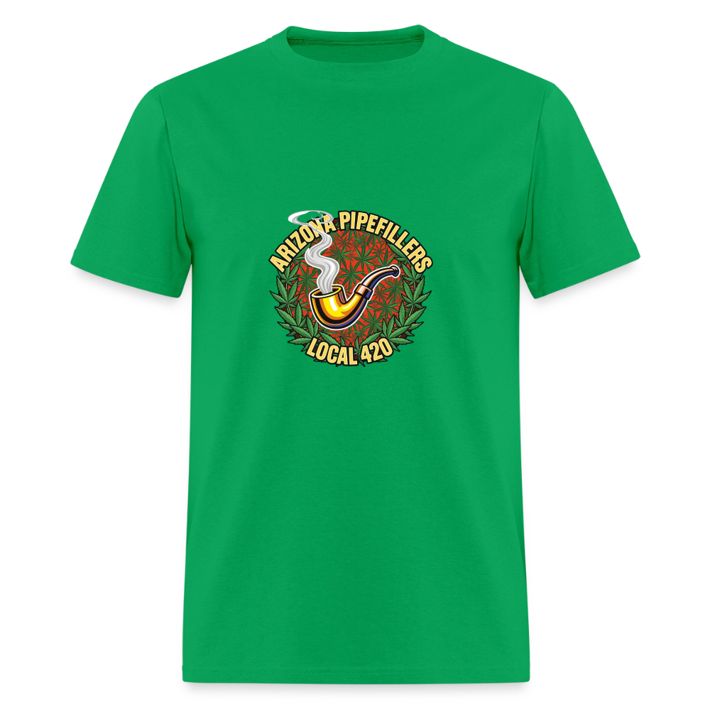 ARIZONA PIPEFILLERS LOCAL 420  F/B DESIGN Men's T-Shirt - bright green