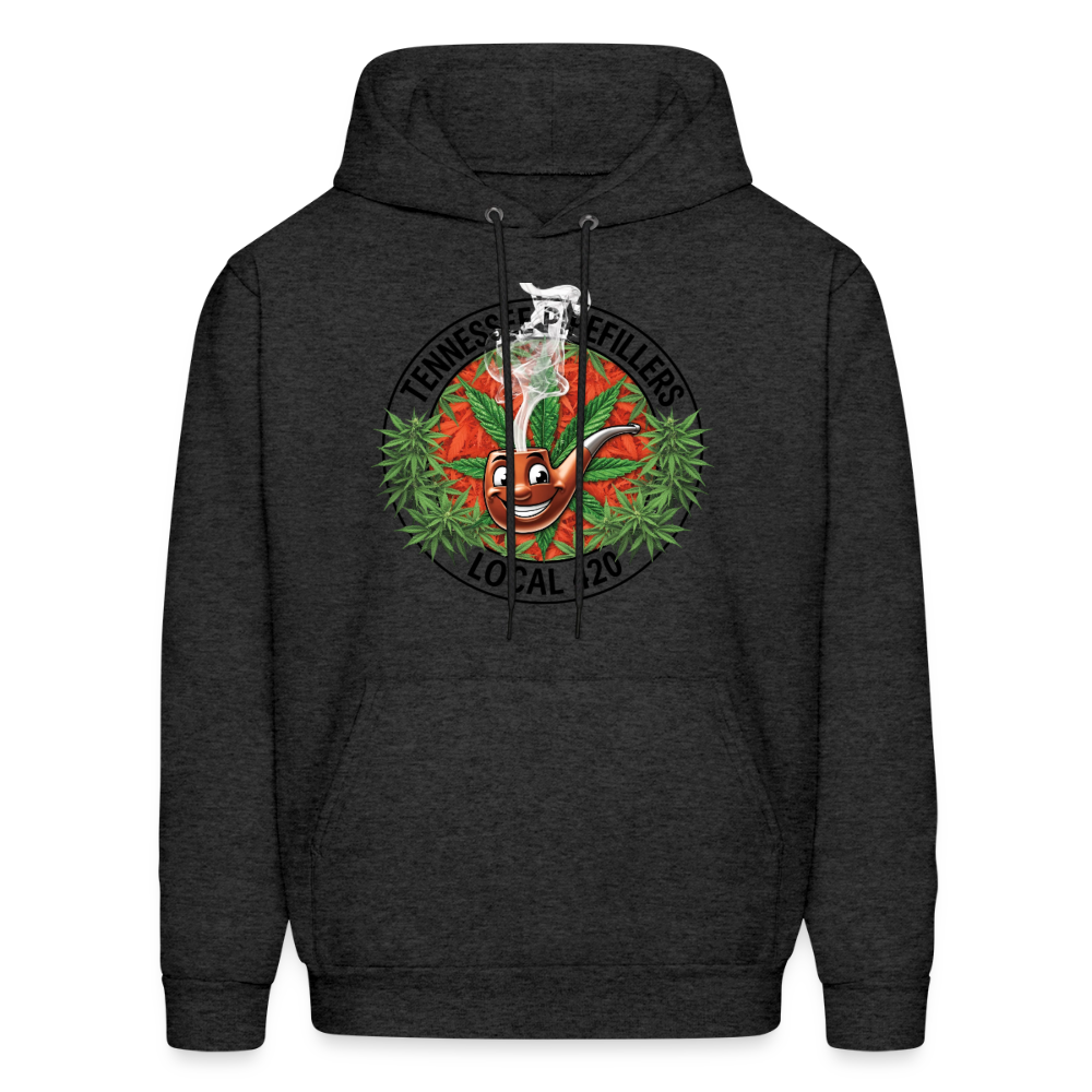 TENNESSEE PIPEFILLERS LOCAL 420 Men's Hoodie - charcoal grey
