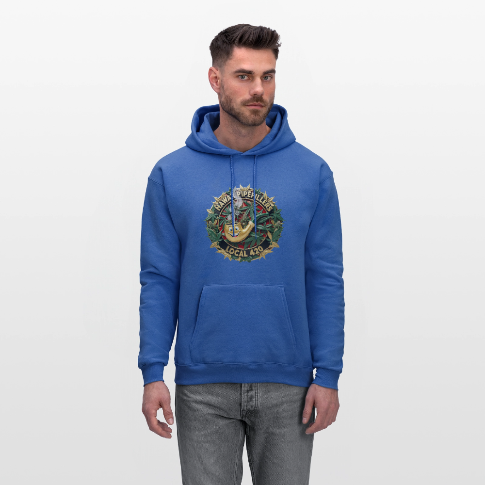 HAWAII PIPEFILLERS LOCAL 420 F/B DESIGN Men's Hoodie - royal blue