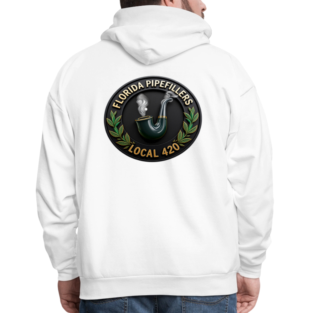 FLORIDA PIPEFILLERS LOCAL 420 F/B DESIGN Men's Hoodie - white