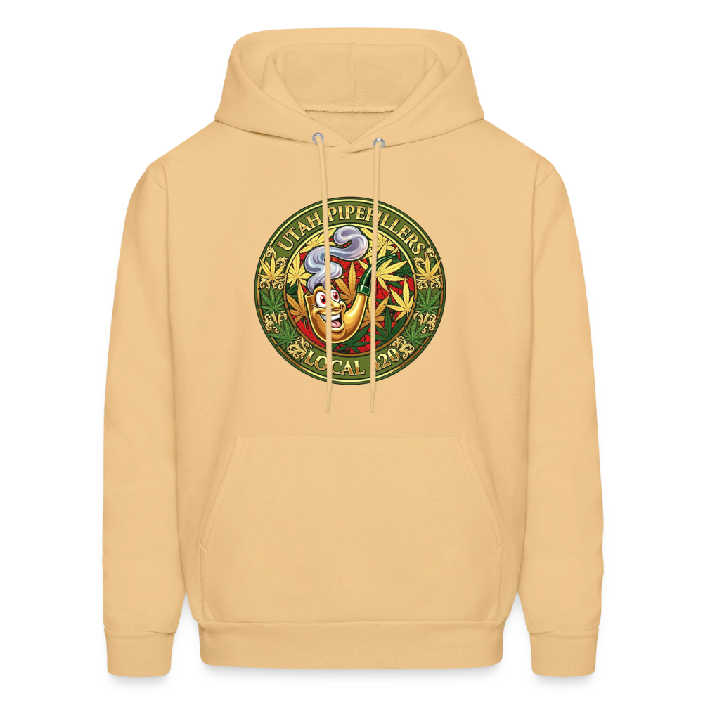 UTAH PIPEFILLERS LOCAL 420 Men's Hoodie - light gold 