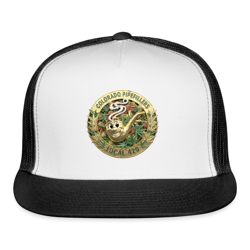 COLORADO PIPEFILLERS LOCAL 420 Trucker Hat - white/black