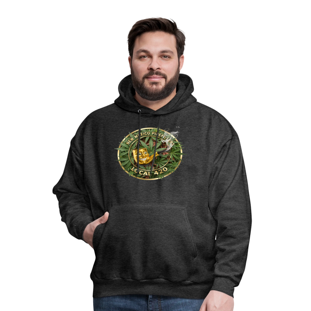 NEW MEXICO PIPEFILLERS LOCAL 420 Men's Hoodie - charcoal grey